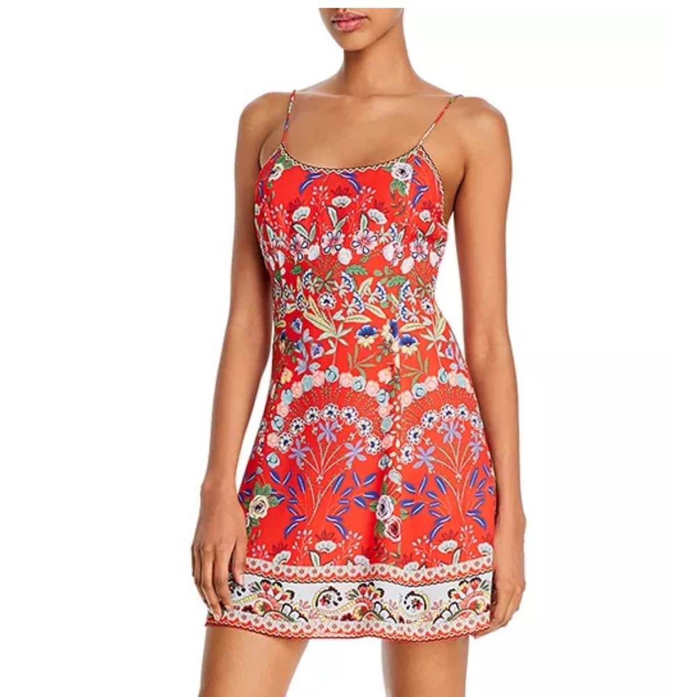 Alice + Olivia “Ira” Wildflower Poppy Mini Dress – Size 4